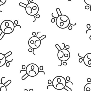 Arama görevi boşluk simgesi düz stil. Beyaz izole edilmiş arka planda Loupe kariyer vektör çizimi. İşvereni kusursuz bir iş konsepti bul.