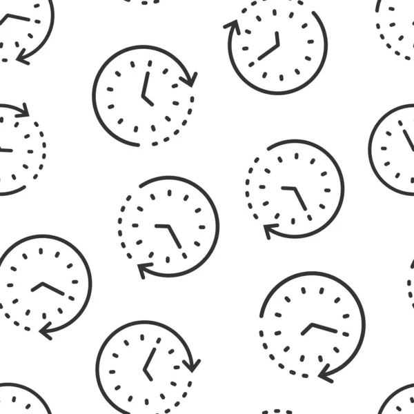 Icona Dell Orologio Stile Piatto Guarda Illustrazione Vettoriale Sfondo Bianco — Vettoriale Stock