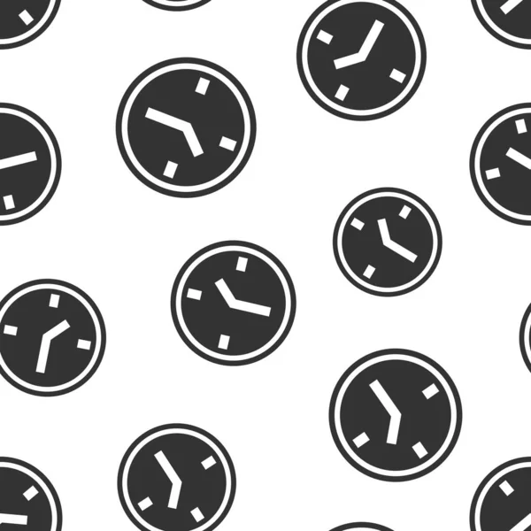 Icono Del Reloj Estilo Plano Ver Ilustración Vectorial Sobre Fondo — Vector de stock