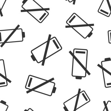 Batarya şarj ikonu düz stil. Beyaz izole arkaplanda güç seviyesi vektör illüstrasyonu. Lityum akümülatörü kusursuz şablon iş konsepti.