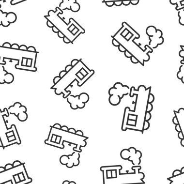 Metro ikonu düz stil. Beyaz izole edilmiş arka planda tren metro vektör çizimi. Demiryolu kargosunun pürüzsüz iş konsepti.