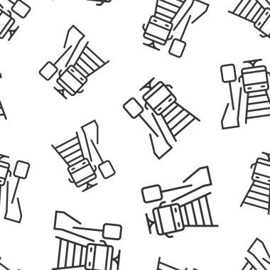 Metro istasyonu simgesi düz stil. Beyaz izole edilmiş arka planda tren metro vektör çizimi. Demiryolu kargosunun pürüzsüz iş konsepti.