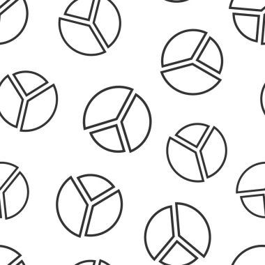 Çizelge simgesi düz stil. Beyaz izole edilmiş arkaplanda diyagram vektör çizimi. İstatistikler kusursuz şablon iş konsepti.