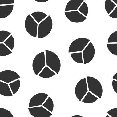 Çizelge simgesi düz stil. Beyaz izole edilmiş arkaplanda diyagram vektör çizimi. İstatistikler kusursuz şablon iş konsepti.