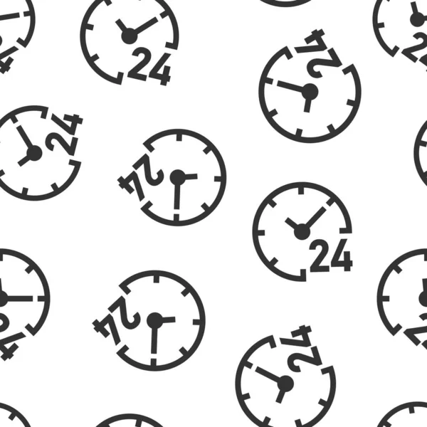 Піктограма Годинника Плоскому Стилі Дивитися Векторні Ілюстрації Білому Ізольованому Фоні — стоковий вектор