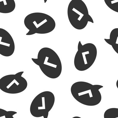 Sohbet simgesini düz konuş. Beyaz izole edilmiş arkaplanda işaretli vektör çizelgesine sahip konuşma balonu. Takım tartışma düğmesi kusursuz şablon iş konsepti.