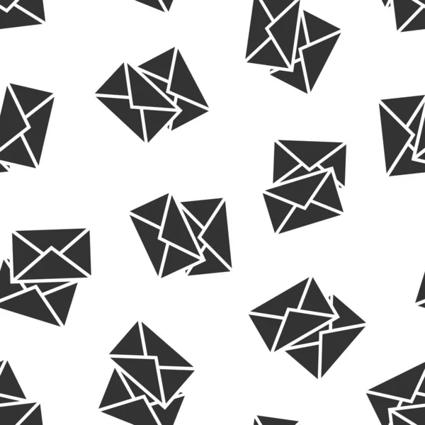 电子邮件消息图标为扁平风格 邮件文档向量在白色隔离背景上的说明 消息通信无缝模式业务概念 — 图库矢量图片