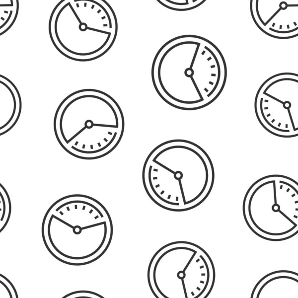 Icono Del Reloj Estilo Plano Ver Ilustración Vectorial Sobre Fondo — Vector de stock