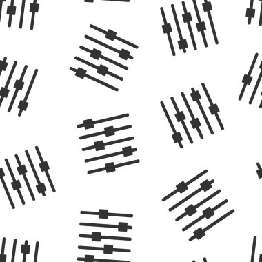 Düz stil olarak denetim hacmi simgesi. Beyaz izole arkaplandaki işaret vektör illüstrasyonunu ses ayarlaması. Filtresiz şablon iş konsepti.