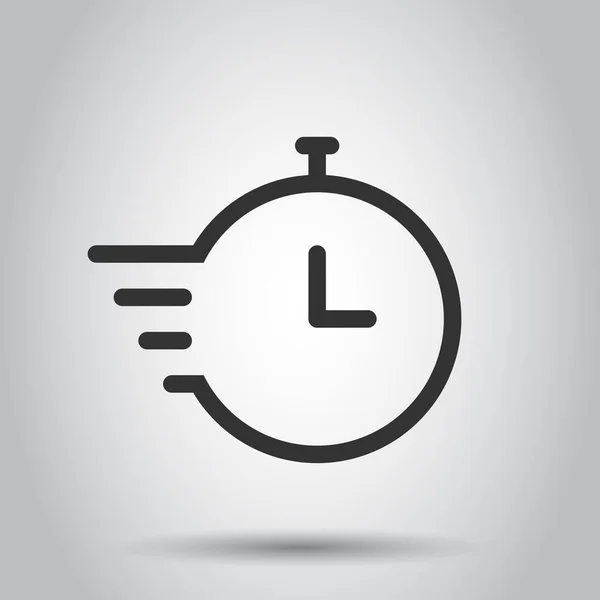 Icono Recuperación Estilo Plano Repita Ilustración Del Vector Del Reloj — Vector de stock