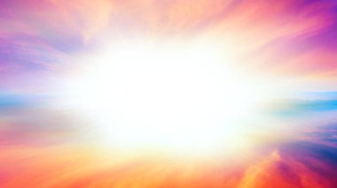 Soyut büyük patlama. Gökten gelen ışık. Din arka plan. güzel bulut. arka plan gökyüzü günbatımı ve şafak .