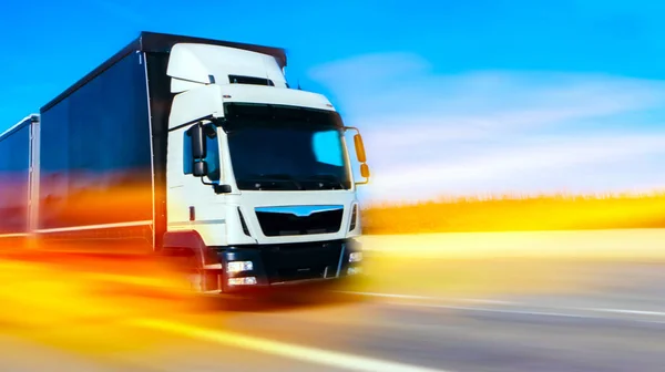 Transportu Komercyjnego Ciężarowy Transport Kontener Transportu Komercyjnego Ciężarowy Transport Kontener — Zdjęcie stockowe