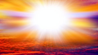 Soyut büyük patlama. Gökten gelen ışık. Din arka plan. güzel bulut. arka plan gökyüzü günbatımı ve şafak .