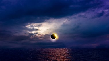 toplam güneş tutulması bu yaz . Renkli güneş tutulması . 