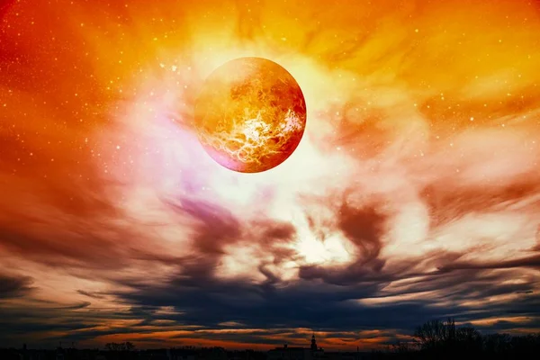 Planet Venus Apocalypse Earth — Stock Photo, Image