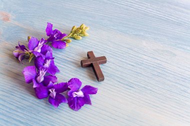 God's Cross on the Table, a Symbol of Life clipart