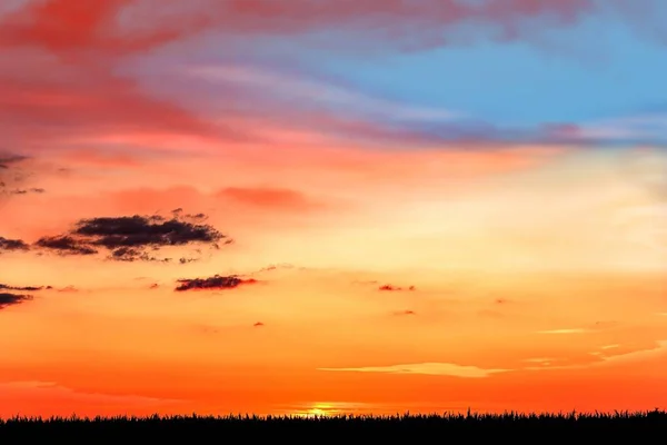 Красочное Небо Восход Солнца Природный Ландшафт — стоковое фото