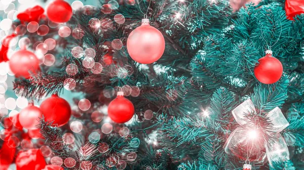 Buntes Boke Weihnachtshintergrund Frohe Weihnachten Neujahrskonzept — Stockfoto