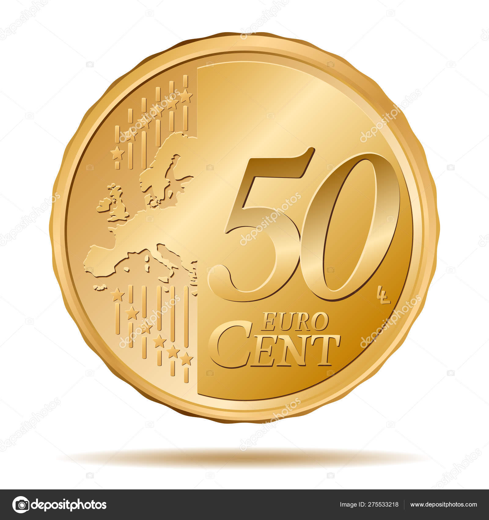 Euro Cent Coin Stock Vector by ©pixelprohd 275533218