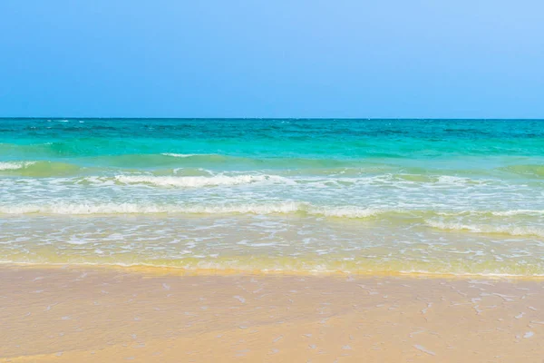 Beautiful White Sand Beach Tropical Turquoise Blue Sea View — Stock Photo, Image
