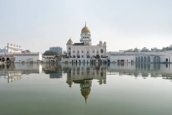 Gurdwara Bangla Sahib Most Prominent Sikh Gurdwara One Main Attractions — Stock Photo, Image