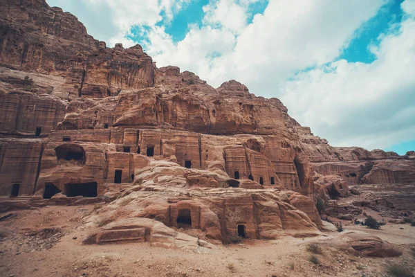 Petra Una Antigua Ciudad Capital Los Edomitas Edomae Más Tarde — Foto de Stock