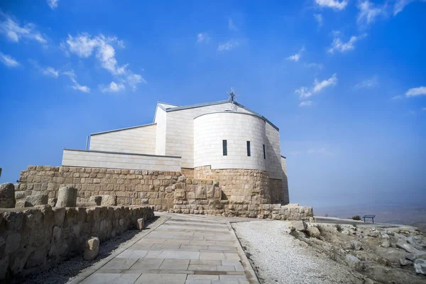 Kloster Auf Dem Berg Nebel Schöne Alte Auf Dem Gipfel — Stockfoto