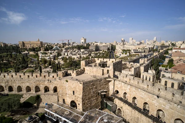 Tower of David is so named because Byzantine Christians believed the site to be the palace of King David. The current structure dates from the 1600s. Jerusalem, Israel