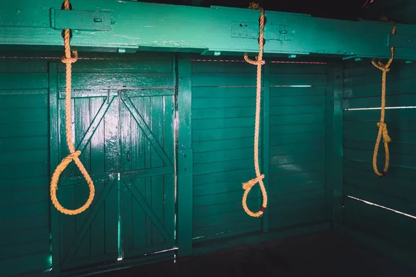 Gallows used by the cruel British in the Cellular jail — Stock Photo, Image