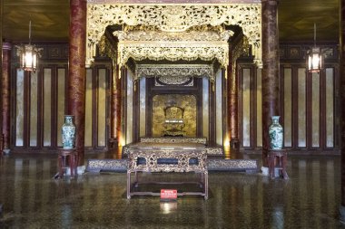 Hue, Vietnam'daki imparatorluk kalesinin içinde inşa. unesco dünya mirası ve görüntü kısıtlaması olmadan.