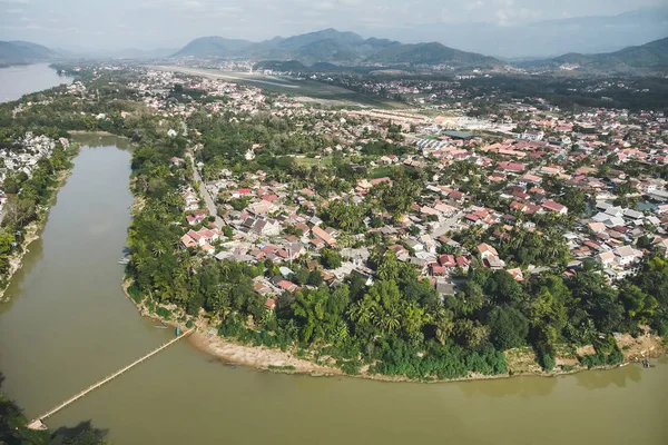 Landschap uitzicht mooi in Luang Prabang Laos — Stockfoto