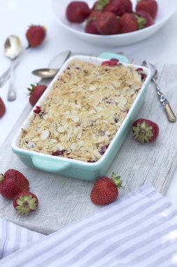 tatlı pasta. çilek ile harap. Kek ile yaz Çilekli tart