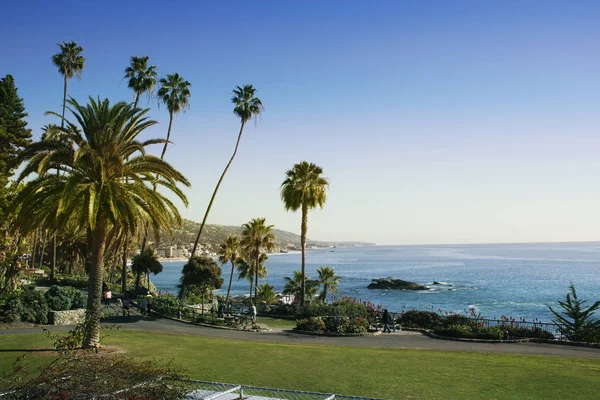 Beach Laguna Beach California Usa Ban Hullámok Csendes Óceánon Victoria — Stock Fotó