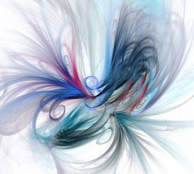 Soyut bir bilgisayar modern fraktal tasarım üretti. Soyut fraktal renk dokusu. Dijital sanat. Soyut Form ve Renkler. Tasarımınız için soyut fraktal öge. 