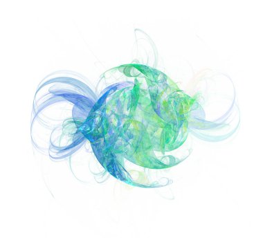 Soyut bir bilgisayar beyaz arka plan üzerinde modern fraktal tasarım üretti. Soyut fraktal renk dokusu.