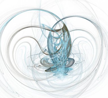 Soyut bir bilgisayar modern fraktal tasarım üretti. Soyut fraktal renk dokusu. Dijital sanat. Soyut Form ve Renkler. Tasarımınız için soyut fraktal öge.