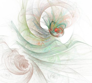 Soyut bir bilgisayar modern fraktal tasarım üretti. Soyut fraktal renk dokusu. Dijital sanat. Soyut Form ve Renkler. Tasarımınız için soyut fraktal öge.