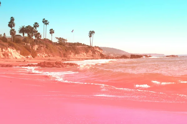 Beach Laguna Beach California USA-ban. A trópusi nyár nyaralás conce — Stock Fotó