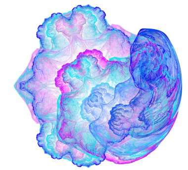 Soyut bir bilgisayar modern fraktal tasarım oluşturulan. Soyut f