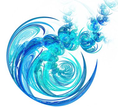 Soyut bir bilgisayar modern fraktal tasarım oluşturulan. Soyut f