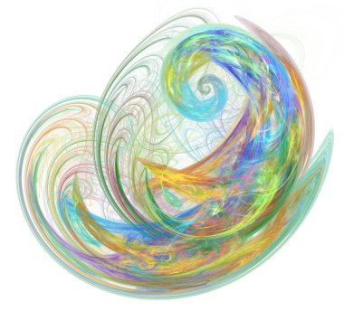 Soyut bir bilgisayar modern fraktal tasarım oluşturulan. Soyut f