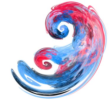 Soyut bir bilgisayar modern fraktal tasarım oluşturulan. Soyut f