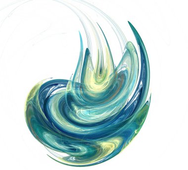 Soyut bir bilgisayar modern fraktal tasarım oluşturulan. Soyut f