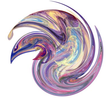 Soyut bir bilgisayar modern fraktal tasarım oluşturulan. Soyut f