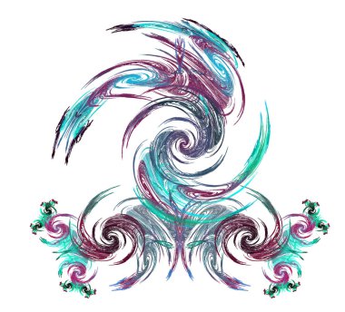 Soyut bir bilgisayar modern fraktal tasarım oluşturulan. Soyut f