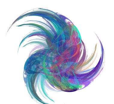 Soyut bir bilgisayar modern fraktal tasarım oluşturulan. Soyut f