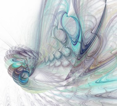 Soyut bir bilgisayar modern fraktal tasarım oluşturulan. Soyut f