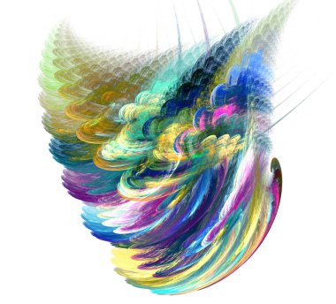 Soyut bir bilgisayar modern fraktal tasarım oluşturulan. Soyut f