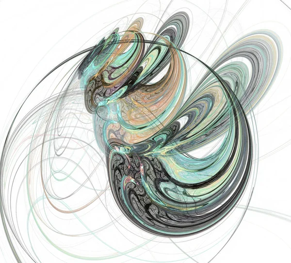 Una computadora abstracta generó un diseño fractal moderno. Resumen f — Foto de Stock