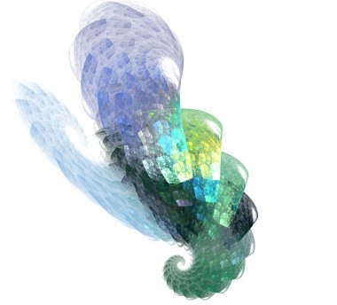 Soyut bir bilgisayar modern fraktal tasarım oluşturulan. Soyut f